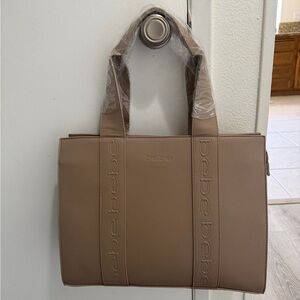 Bebe Beige Women's Tote Bag